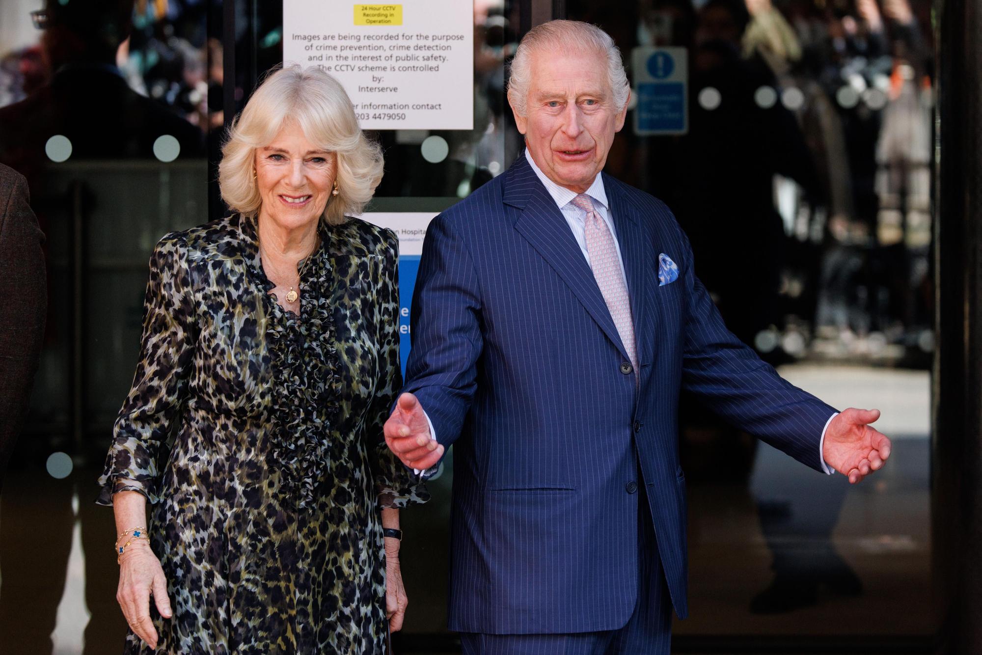 King Charles III and Queen Camilla visit Cancer Centre in London