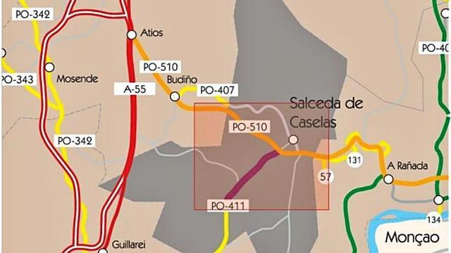 Los trabajos se realizarán en la PO-411.   | // FDV