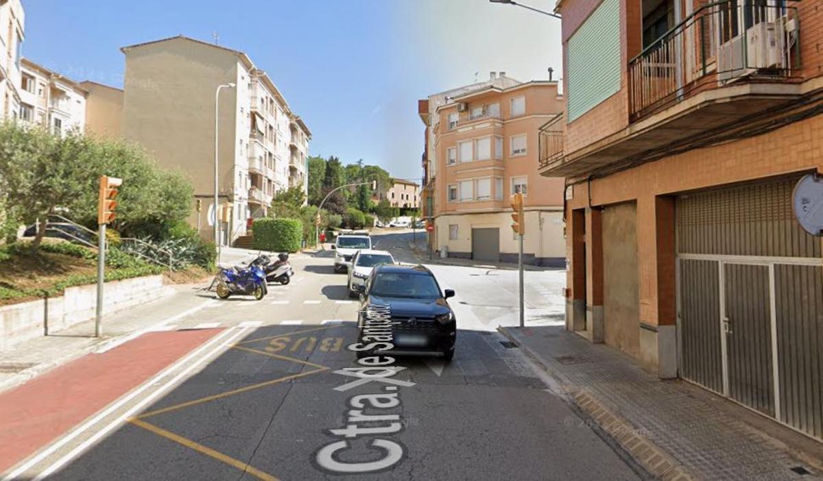 El punt on ha tingut lloc l'accident aquest matí