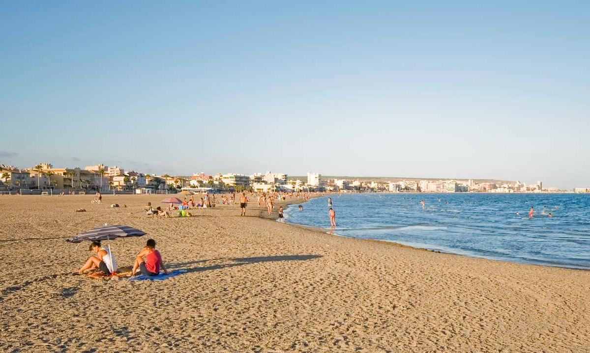 Playa Tamarit, Santa Pola (Alicante).