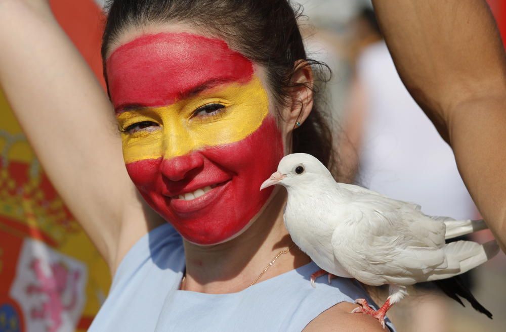 Las aficiones del Portugal - España