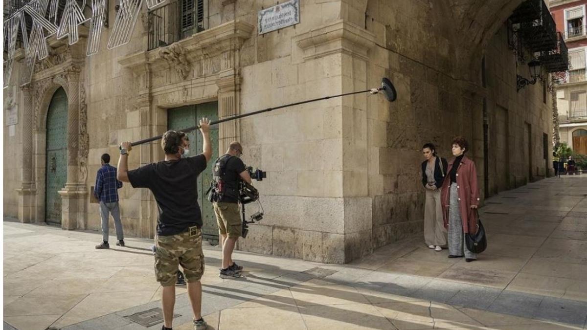 Rodaje en pleno centro de Alicante