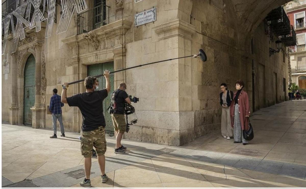 Rodaje en pleno centro de Alicante