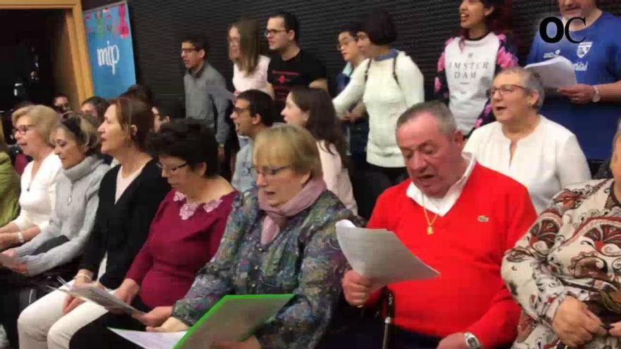 Ensayo de la banda municipal y personas con diversidad funcional