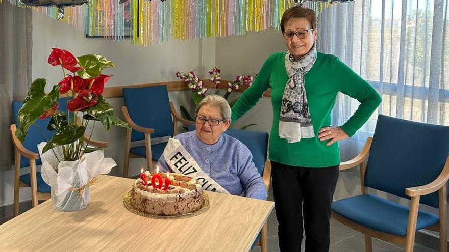 María Pérez celebra 102 años en Morales de Toro