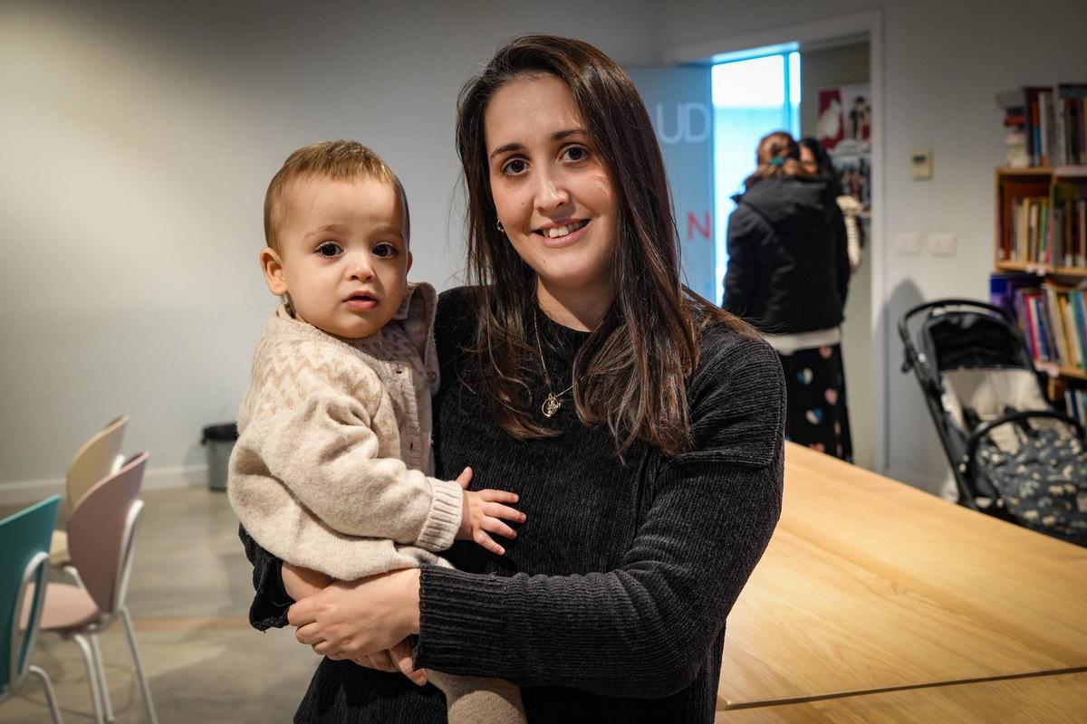 Alba, con su hijo Francisco.