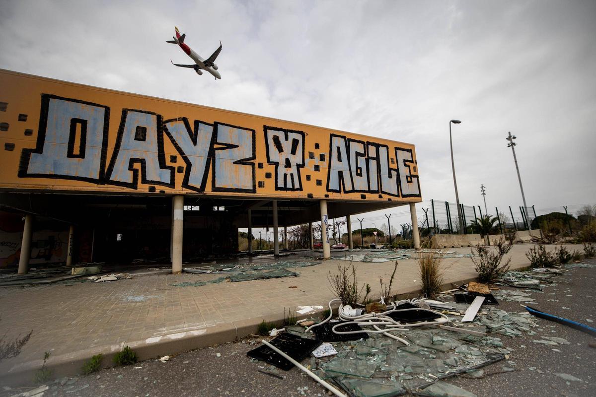 Uno de los espacios naturalizados por Aena en el aeropuerto del Prat , en el contexto del permiso de Europa para su ampliación