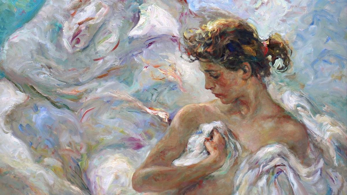 La obra 'Mítica' que Royo donará al Ateneo Mercantil.