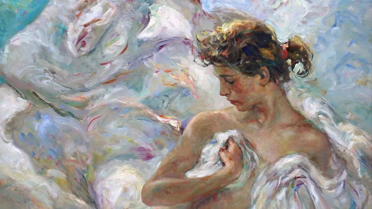 El pintor valenciano Pepe Royo dona su obra 'Mítica' al Ateneo Mercantil