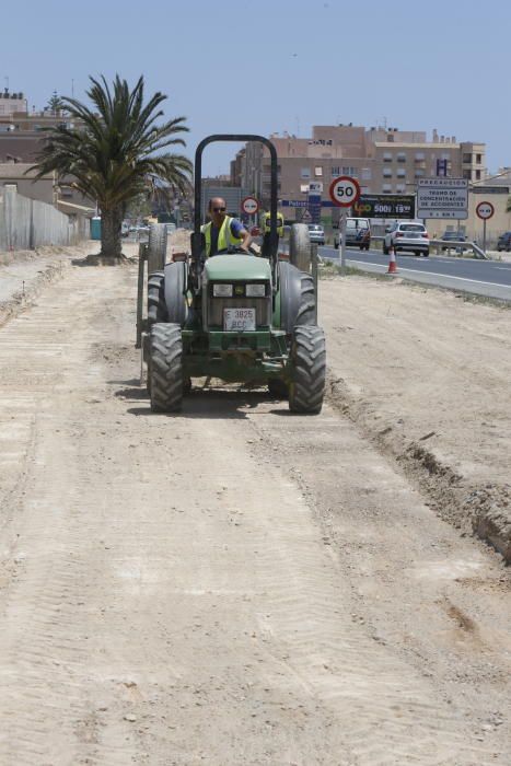 Las obras del carril bici al Parque Empresarial, e