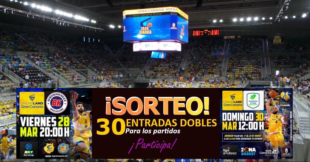 Partidos 28 y 30 de marzo del Gran Canaria Arena