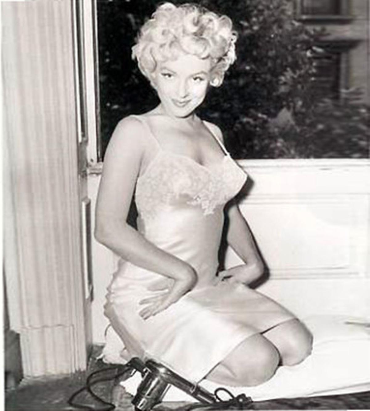 Marilyn, en una sensual fotografia de l’any 1954.