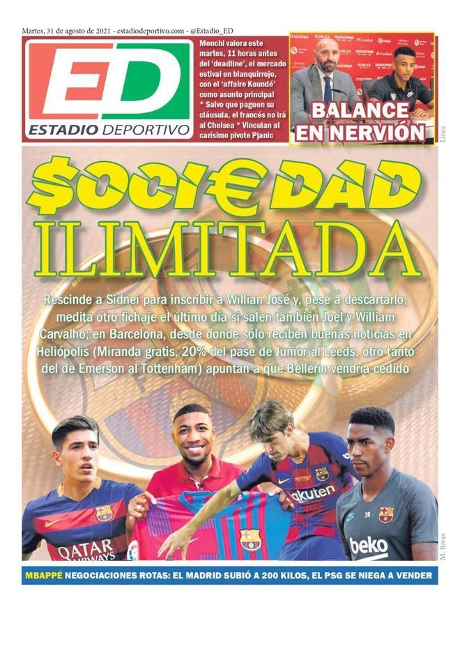 Las portadas de la prensa deportiva de hoy