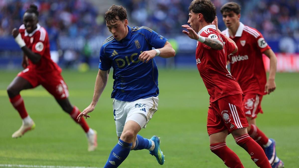 Así fue el partido entre el Real Oviedo y el Sevilla