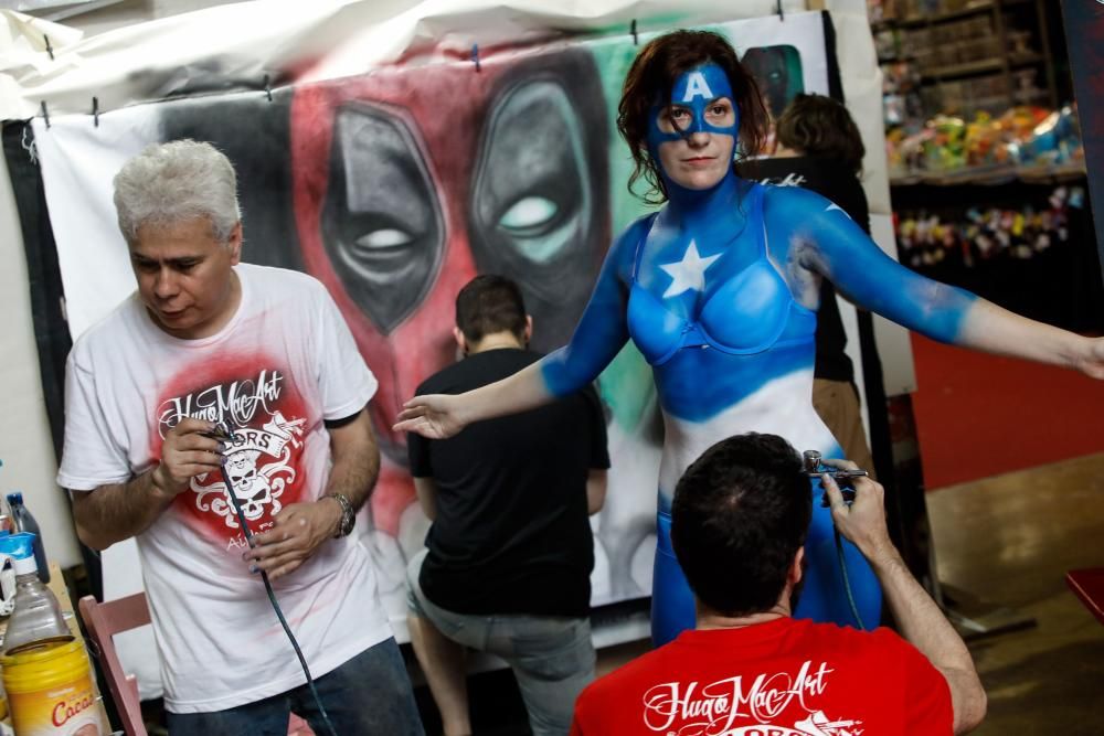 Body Painting en el festival Metrópoli