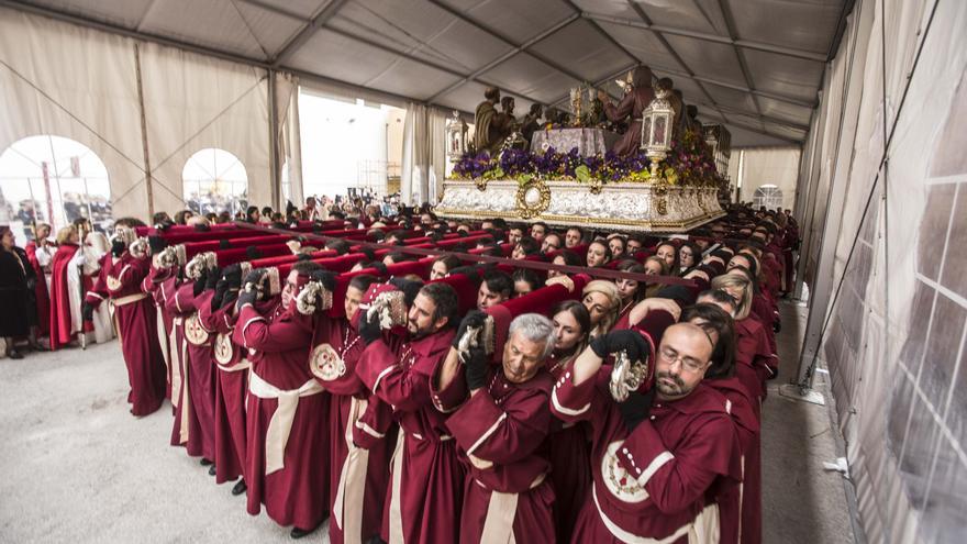 La lluvia dejó sin procesión a la Santa Cena en 2019, último año antes de la pandemia