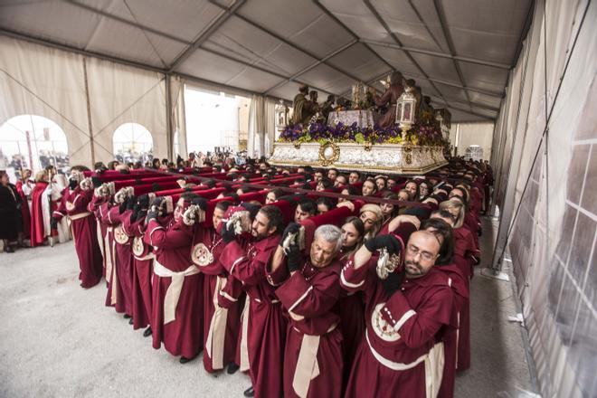 La lluvia dejó sin procesión a la Santa Cena en 2019, último año antes de la pandemia