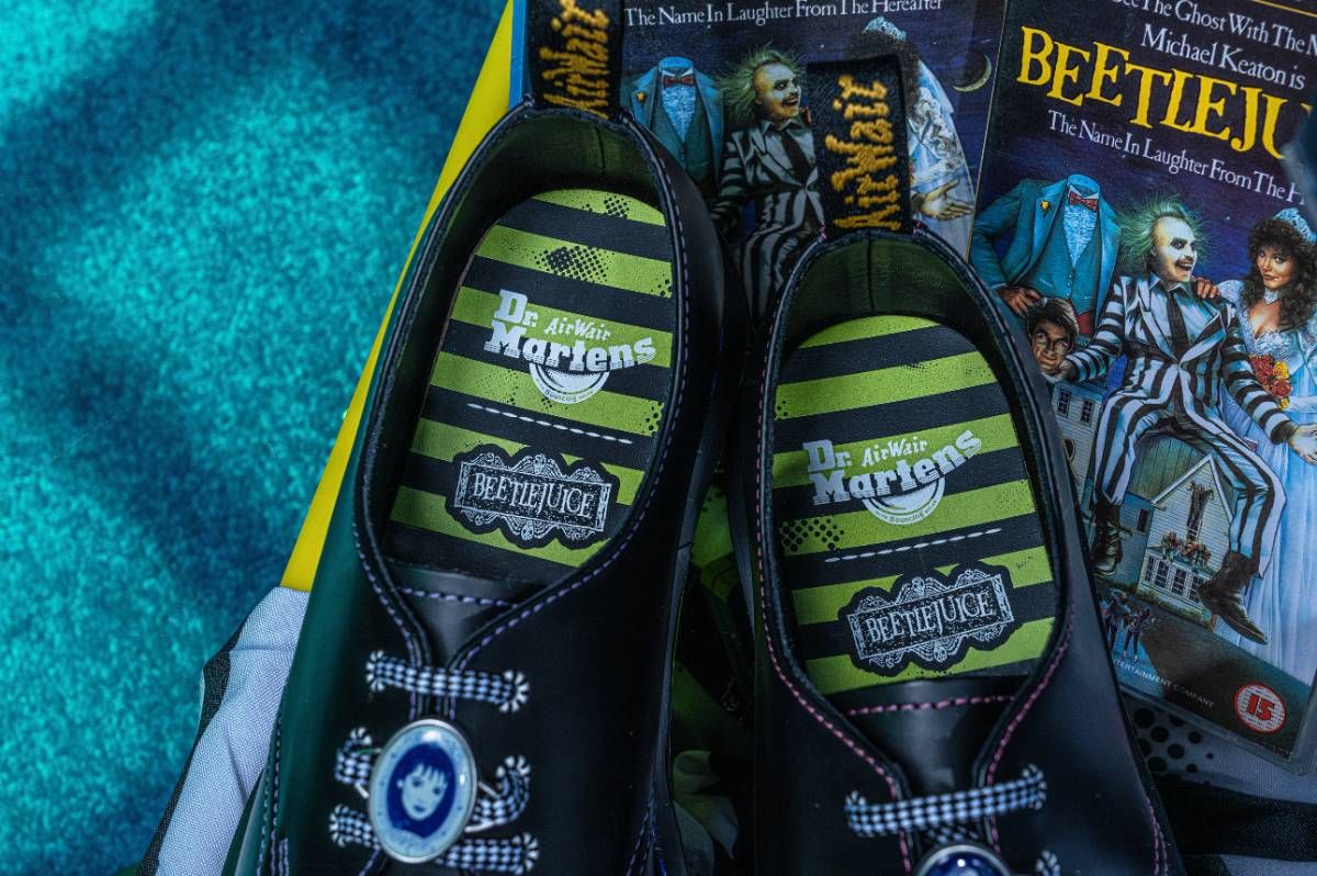 Zapatos de Dr. Martens inspirados en Beetlejuice