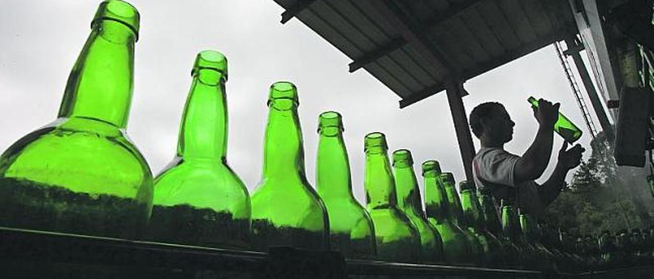 Botellas de sidra.