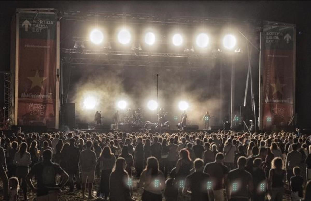 El grupo ANIMAL en el Concert Estrella Damm a la Platja de Bogatell