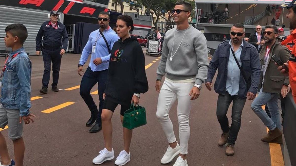 Cristiano Ronaldo y Georgina disfrutan del en Mónaco de la Fórmula 1