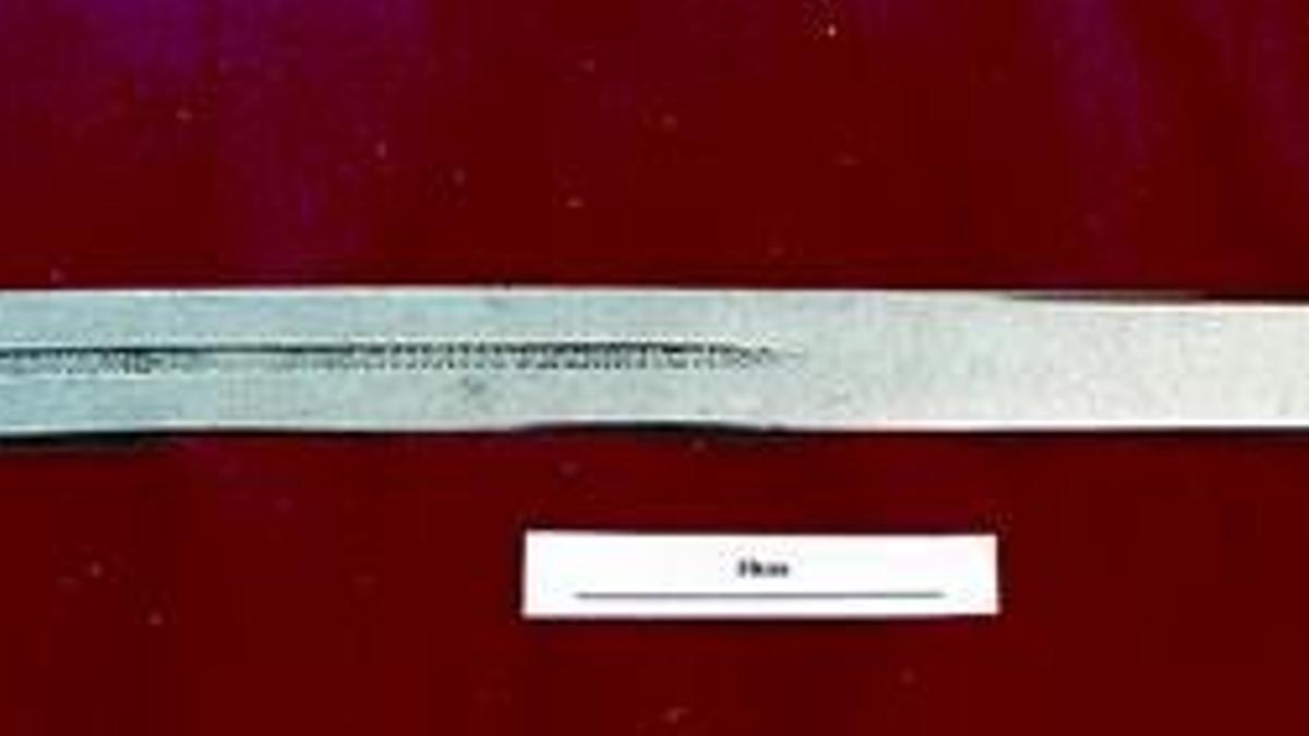 La supuesta Tizona, la legendaria espada del Cid Campeador, depositada en el Museo de Burgos.