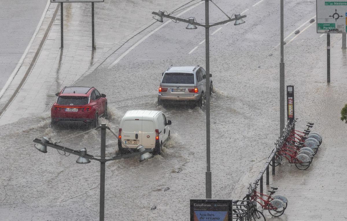 Les inundacions a Saragossa, en imatges