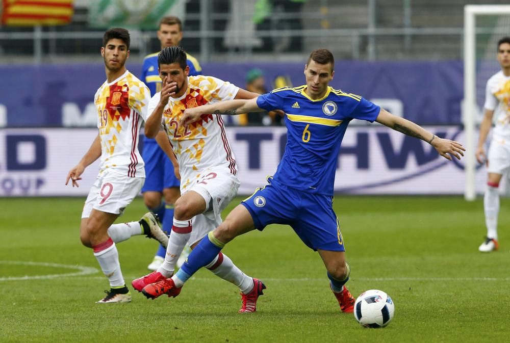Las mejores imágenes del partido entre España y Bosnia