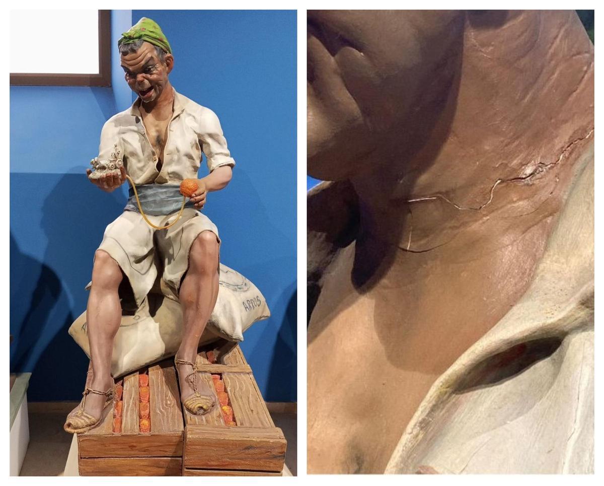 El labrador de 1959 tenía el cuello muy deteriorado