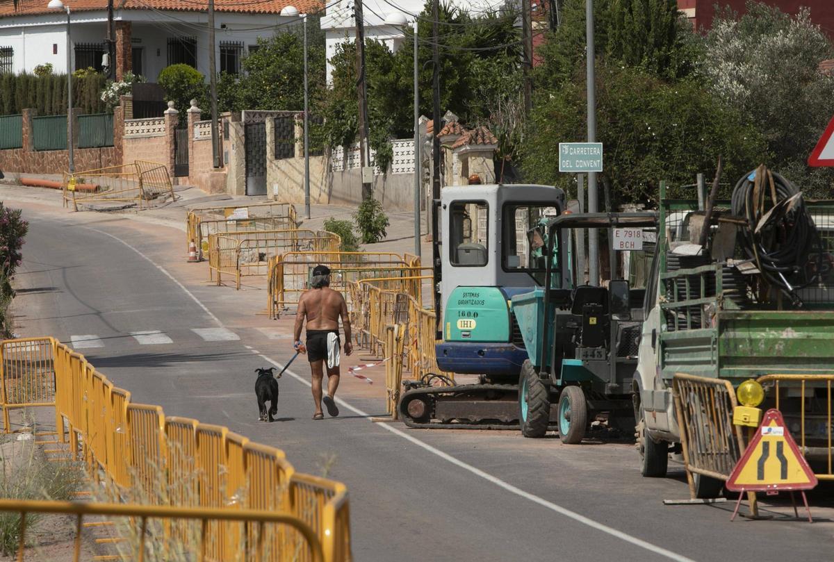Carretera que ha quedado afectada