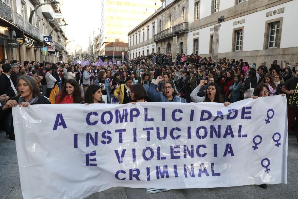 Manifestación en Vigo contra la sentencia de "La Manada"