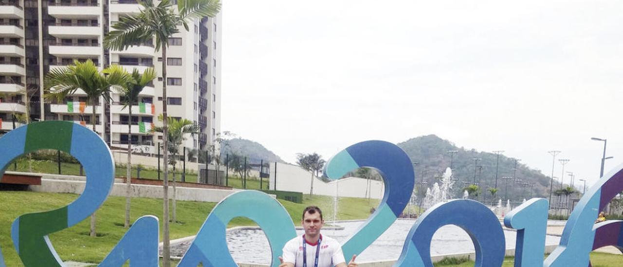 Agustín Alejos, en la villa olímpica de Río de Janeiro