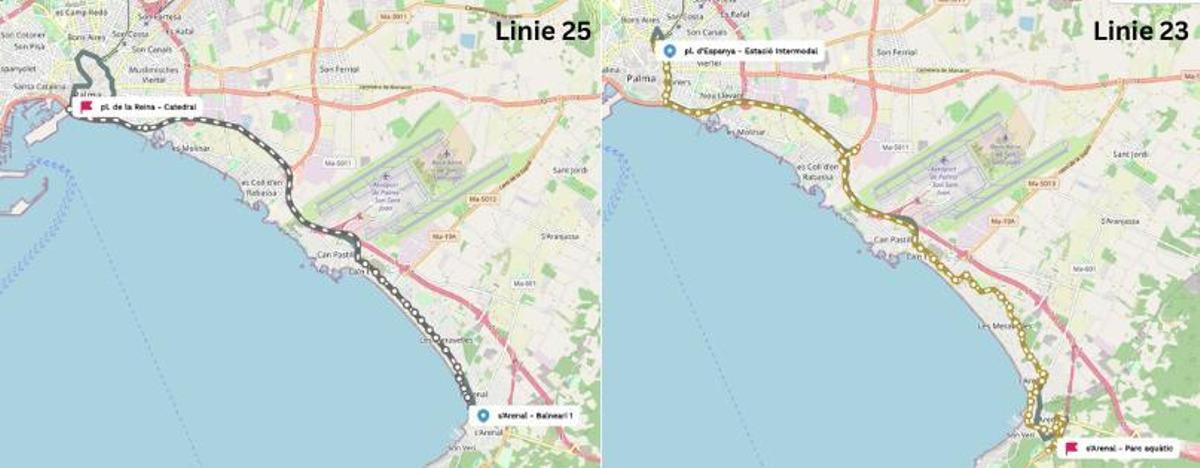 Wer von Arenal nach Palma will, sollte sein Ziel genau vor Augen haben.