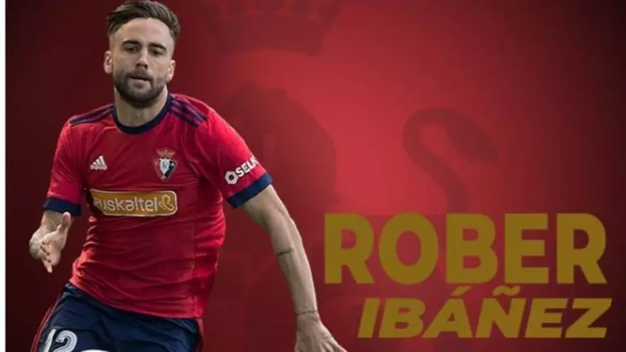 Rober Ibáñez, cedido al Osasuna