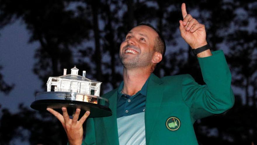 Sergio García se viste de verde en el Masters de Augusta