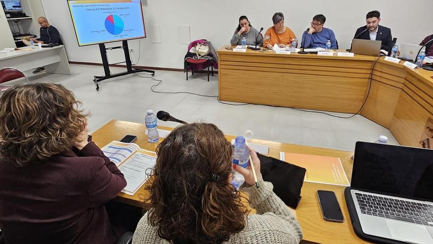 Un dels moments del ple de Vilafant.