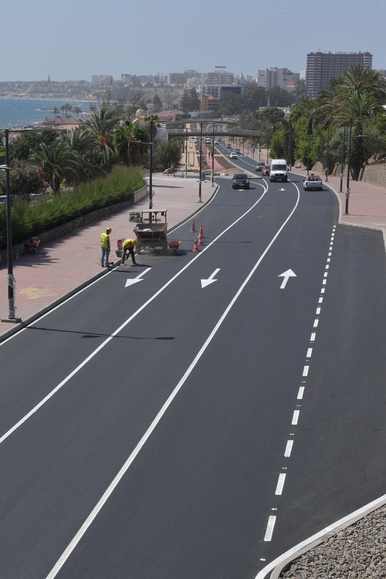 Obras en la carretera de San Agustín