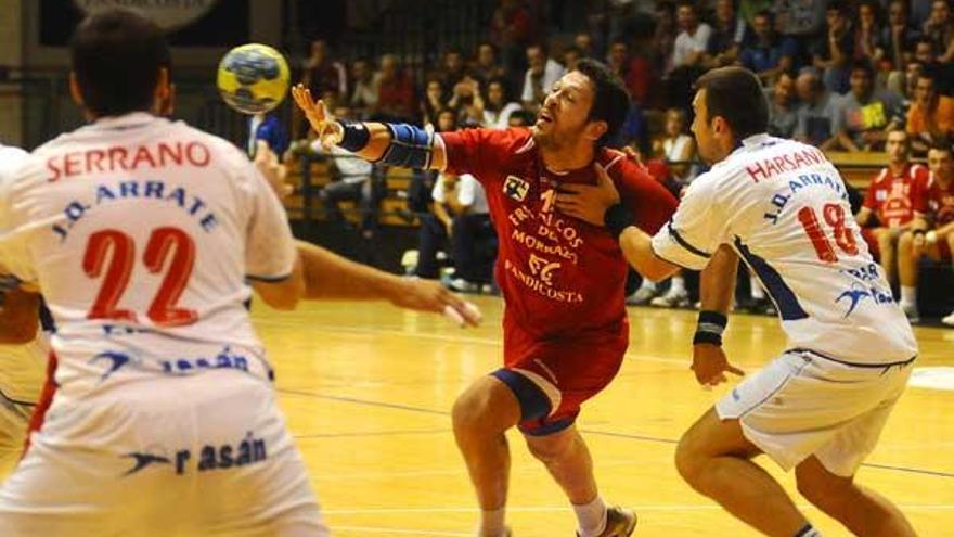 Gonzalo Núñez, que se lesionó ayer, durante un partido anterior