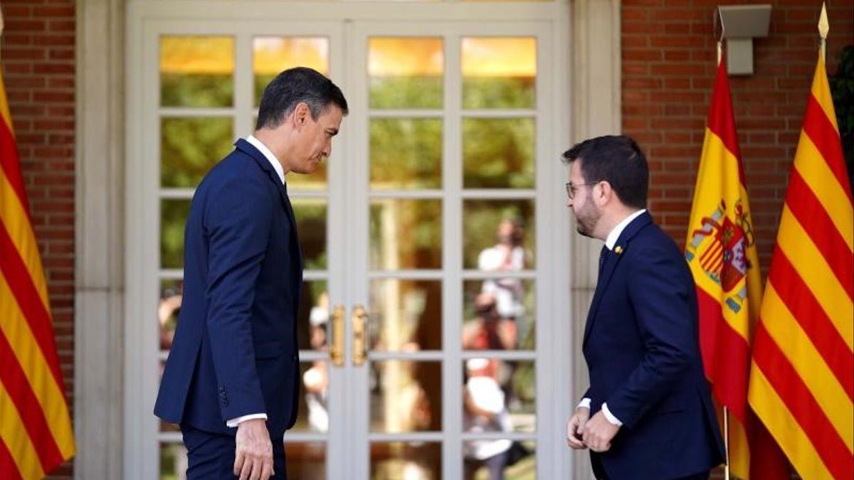 Pedro Sánchez y Pere Argonès.