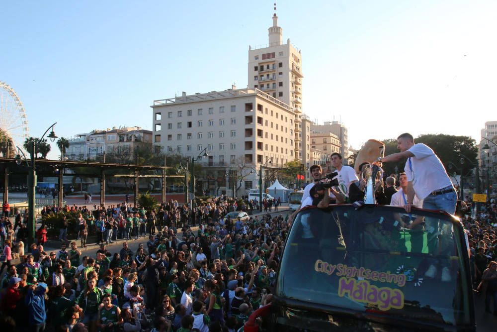 Málaga se lanza la calle para celebrar la EuroCup