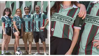 Camisetas retro para apoyar a Palestina made in la Costera