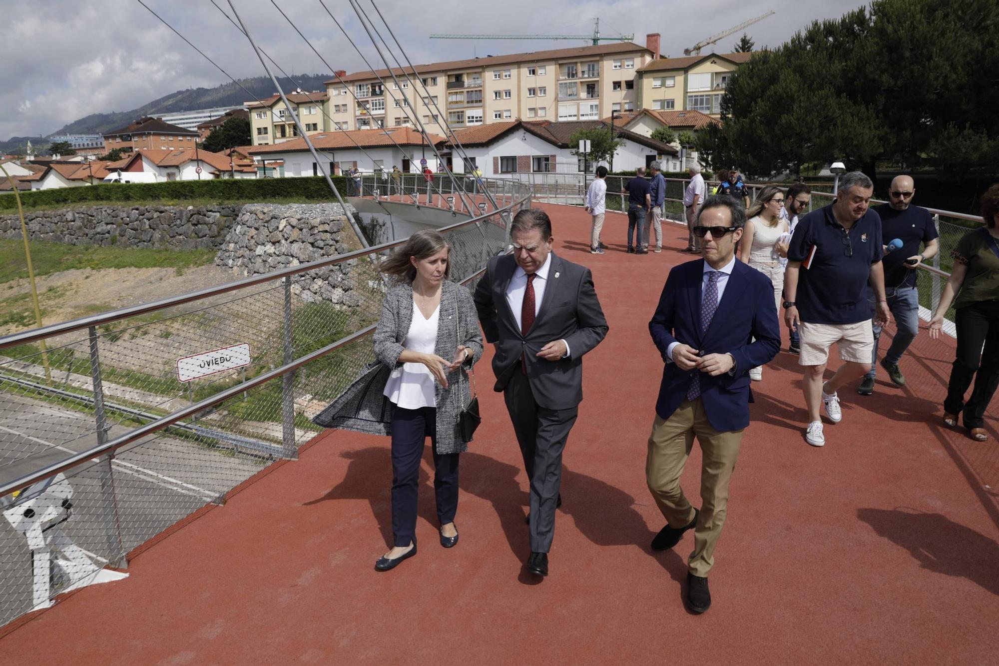 Inauguración del parque lineal de entrada a Oviedo por la "Y"