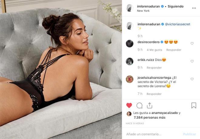 Lorena Durán sin retoques y con estrías en Instagram