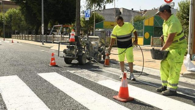 Trabajos en calles de la localidad.