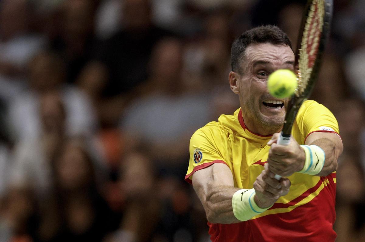 Lehecka - Bautista de la Copa Davis, en imágenes