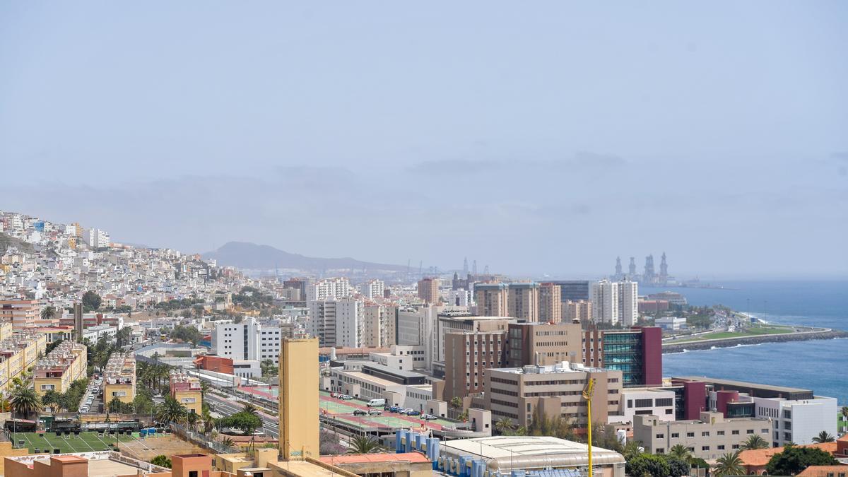 Imagen del pasado lunes de la capital grancanaria.