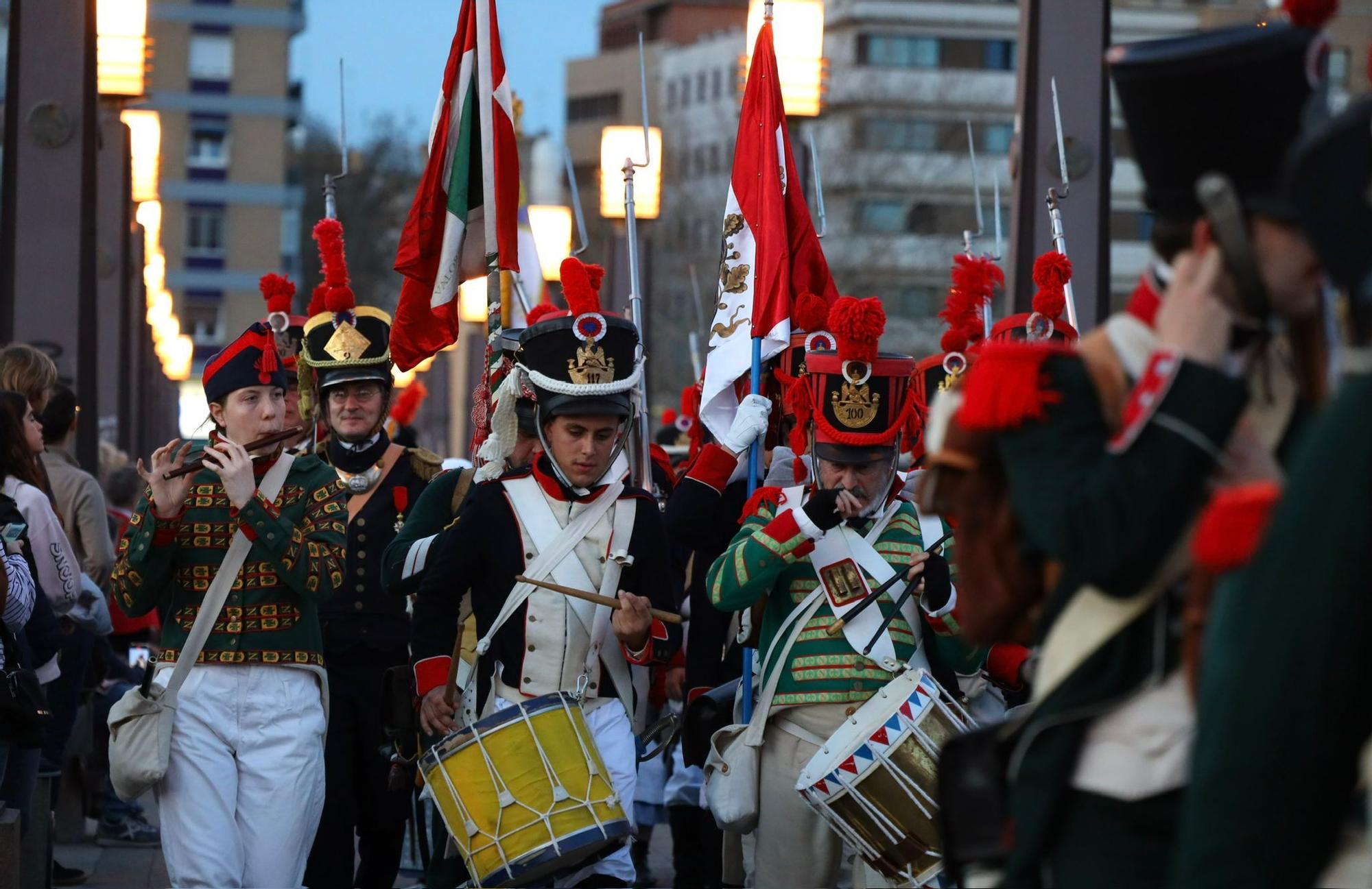 Zaragoza se engalana para recrear los Sitios de 1808