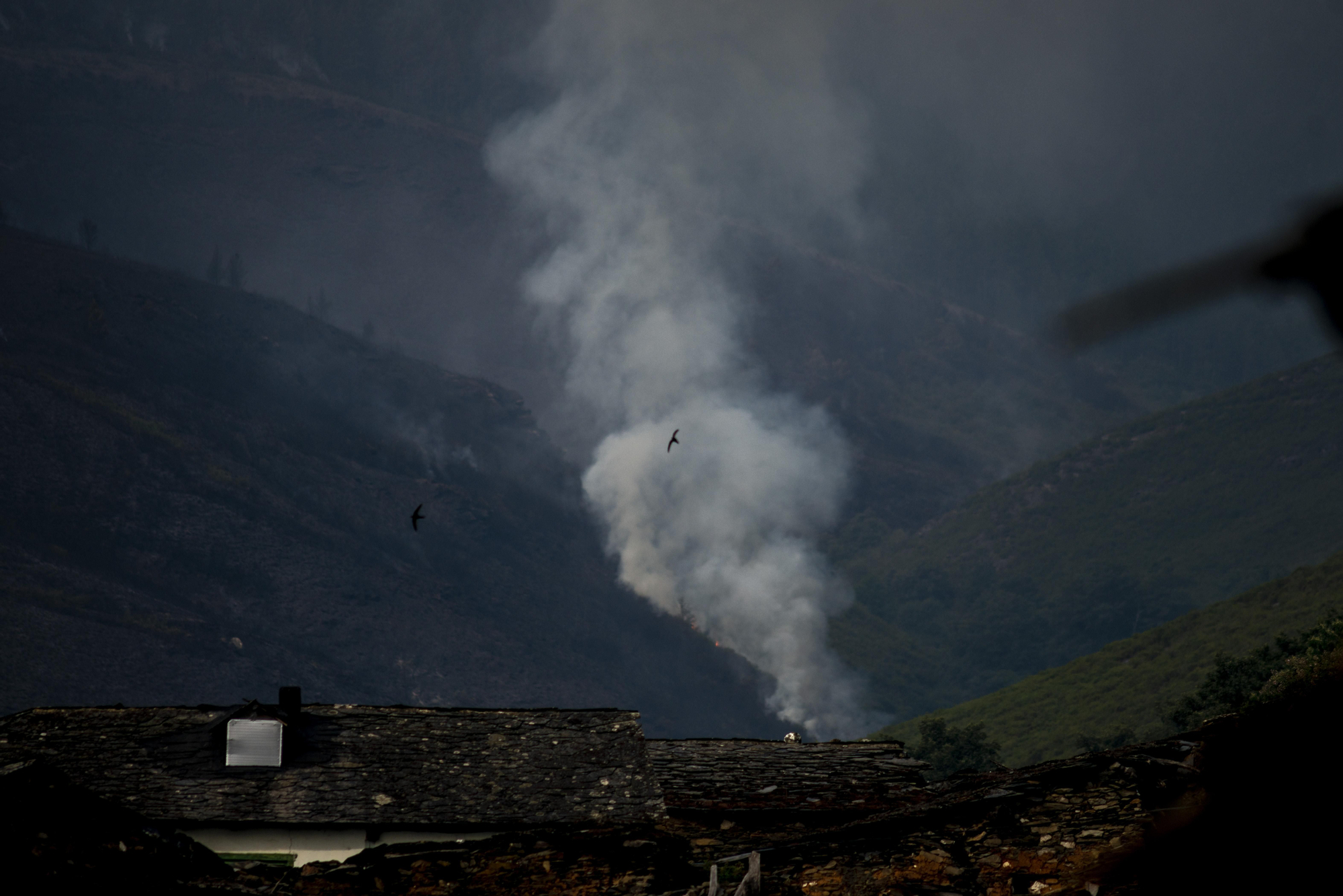 Los incendios que asolan Ourense, en imágenes