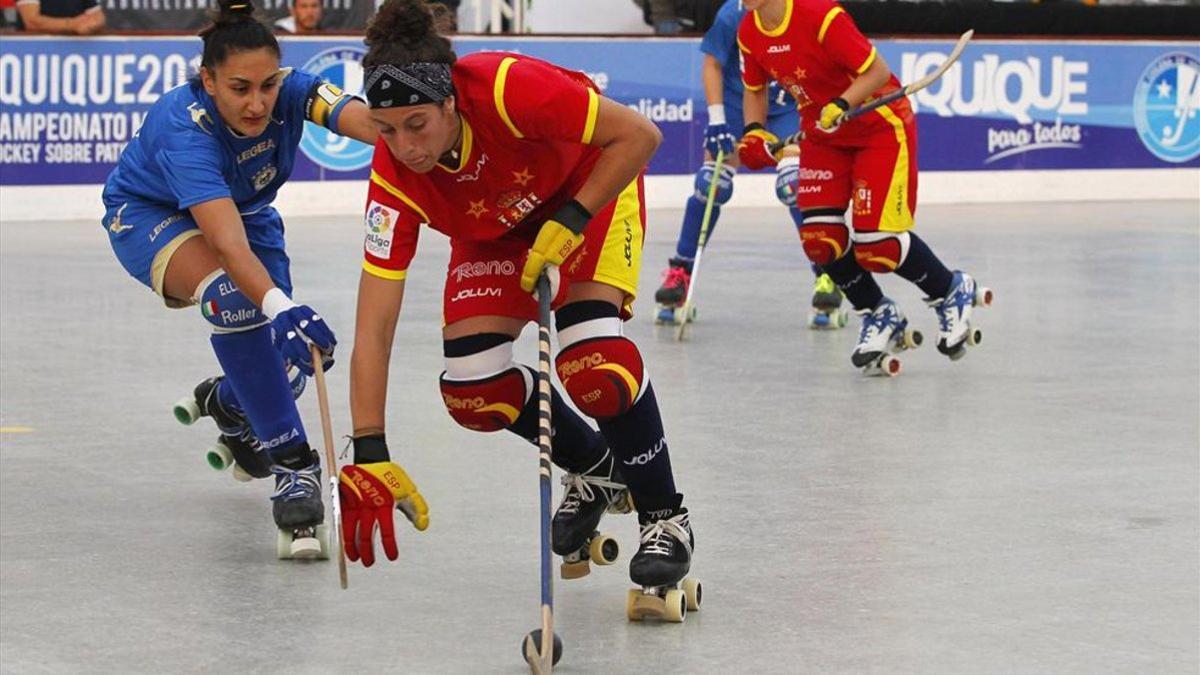 María Díez, jugadora de la selección española en una imagen de archivo