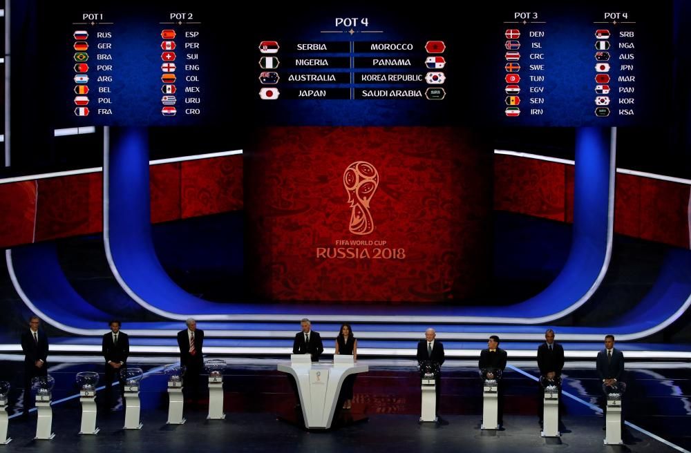 Las imágenes del sorteo del Mundial de Rusia 2018